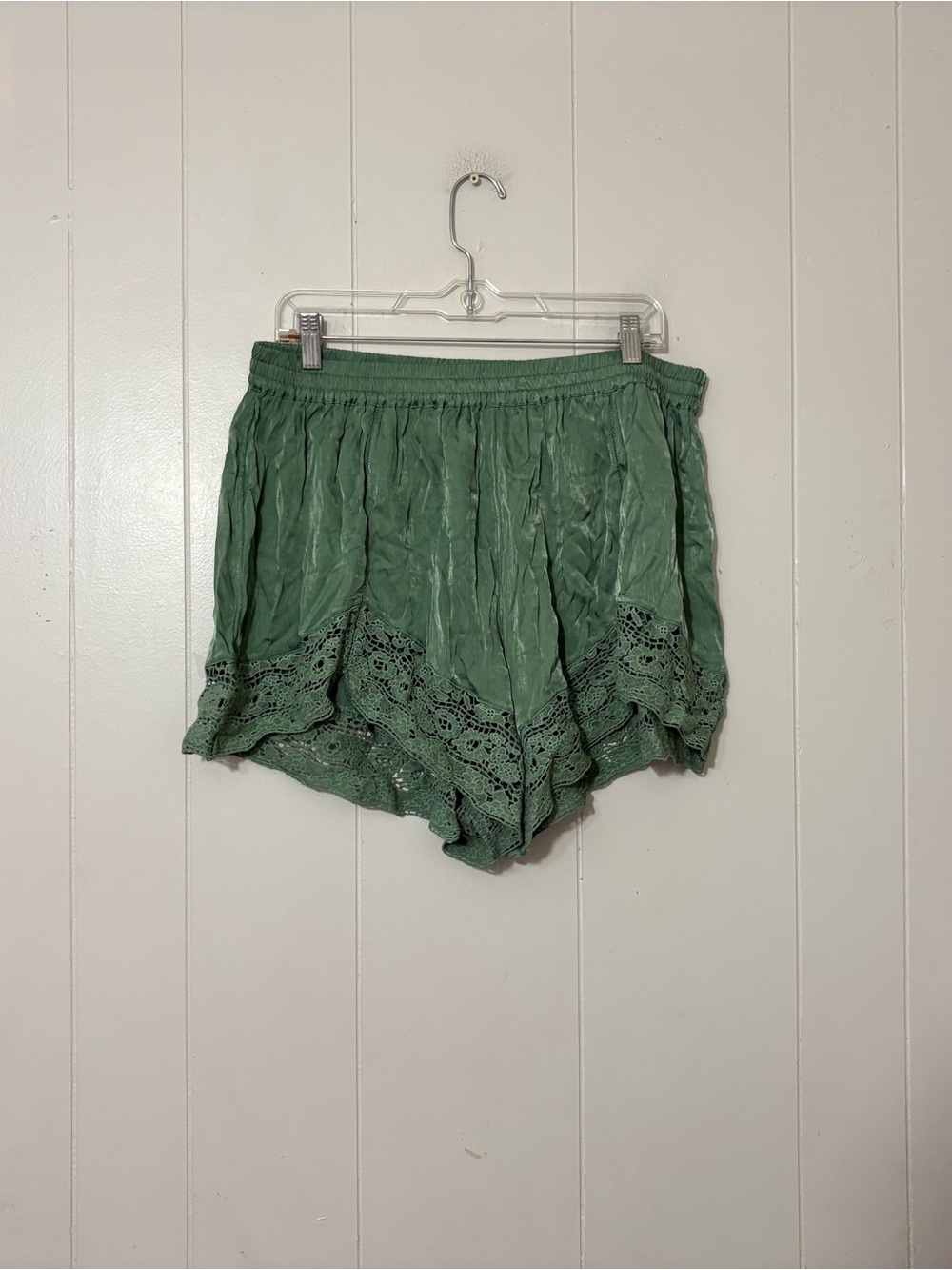Free People Intimately Midnight Muse Sleep Shorts London Frost XL Lace Trim - Picture 3 of 7